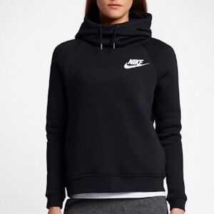 Nike Women’s Black Funnel Neck Hoodie